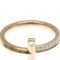 T One Narrow Diamond Ring in Pink Gold from Tiffany 6