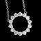 Kleine Circle Diamond Halskette aus Platin von Tiffany & Co. 7