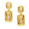 Artificial Pearl Rhinestone Dangle Earrings from Chanel, Set of 2 1