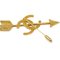 Broche con forma de corazón con arco y flecha en dorado de Chanel, Imagen 3
