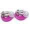 Button Earrings in Pink from Chanel, Set of 2, Image 3