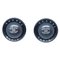 Button Earrings in Silver from Chanel, Set of 2 1