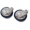 Button Earrings in Silver from Chanel, Set of 2 3