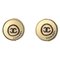 Button Pierced Earrings from Chanel, Set of 2 1