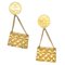 Gold Bag Earrings from Chanel, Set of 2, Image 1