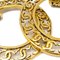 Gold Dangle Hoop Earrings from Chanel, Set of 2 2