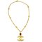Gold Gripoix Chain Pendant from Chanel 1