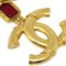 Goldener Gripoix Kettenanhänger von Chanel 2