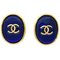 Boucles d'Oreilles Ovales Gripoix de Chanel, Set de 2 1