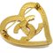 Broche de corazón dorado de Chanel, Imagen 3
