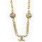 Goldene Löwe-Goldketten-Halskette von Chanel 1