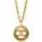 Collar con medallón dorado de Chanel, Imagen 1