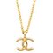 Gold Mini CC Chain Pendant from Chanel 1