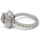 Rhinestone Silver Ring from Chanel 2