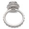 Rhinestone Silver Ring from Chanel 3