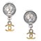 Silver Dangle Earrings from Chanel, Set of 2 1