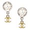 Silver Dangle Earrings from Chanel, Set of 2, Image 1