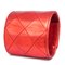 Bracciale rigido Turnlock in pelle di agnello rossa di Chanel, Immagine 2