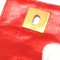 Bracciale rigido Turnlock in pelle di agnello rossa di Chanel, Immagine 4