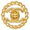 Gold Turnlock Brooch from Chanel 1