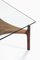Square Coffee Table in Rosewood and Glass by Sven Ellekær, 1960s 4