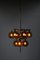 Ceiling Lamp in Brass and Amber Glass by Hans-Agne Jakobsson, 1950s 9