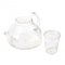 German Glass Tea Set by Ilse Decho for Jena Glas, 1970s, Set of 9, Image 3