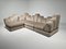 Dromedaire Sectional Sofa in Beige Mohair Velvet by Hans Hopfer for Roche Bobois, 1970s, Set of 4 1