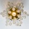 Lampada da incasso rotonda in vetro trasparente dorato di Doria Leuchten, anni '60, Immagine 10