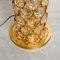 Lámpara de pie bañada en oro y cristal atribuida a Palwa, años 60, Imagen 5
