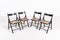 Vintage Italian Foldable Chairs, 1980s, Set of 4 1