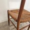 French Chairs in Teak and Straw Woven Seats, 1965, Set of 6 8