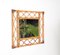 Specchio Mid-Century Costa Azzurra rettangolare in bambù, vimini, Italia, anni '60, Immagine 3