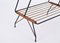 Italian Side or Coffee Table with Brass Magazine Rack attributed to Mobili Pizzetti, 1950s, Image 11