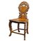 Swiss Marquetry Chair in Walnut, 1890s, Image 1