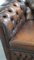 Englisches 2-Sitzer Chesterfield Sofa aus geflammtem Rindsleder 17
