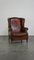 Large Sheep Leather Wing Chair 1