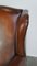 Large Sheep Leather Wing Chair 11