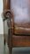 Large Sheep Leather Wing Chair, Image 10
