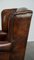 Large Sheep Leather Wing Chair 14