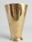 Scandinavian Modern Handmade Conical Brass Vase, Sweden, 1949, Image 13