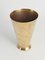 Scandinavian Modern Handmade Conical Brass Vase, Sweden, 1949 18