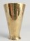Scandinavian Modern Handmade Conical Brass Vase, Sweden, 1949 14