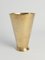 Scandinavian Modern Handmade Conical Brass Vase, Sweden, 1949 17