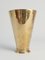 Scandinavian Modern Handmade Conical Brass Vase, Sweden, 1949 4