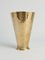 Scandinavian Modern Handmade Conical Brass Vase, Sweden, 1949 3