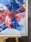 Blue & Red, Oil Painting, 1950s, Framed, Image 7