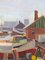 Cantiere navale, Dipinto ad olio, anni '50, con cornice, Immagine 9