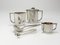 Silver Coffee Service attributed to Gio Ponti, 1930s, Set of 5 2