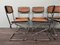 Italian Design Chairs in Chromed Metal and Vienna Straw, 1970s, Set of 6, Image 3